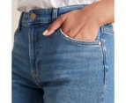 Target Tash Mid Rise Ankle Length Girlfriend Jeans - Blue