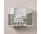 Target Caine Check Quilt Cover Set - Green
