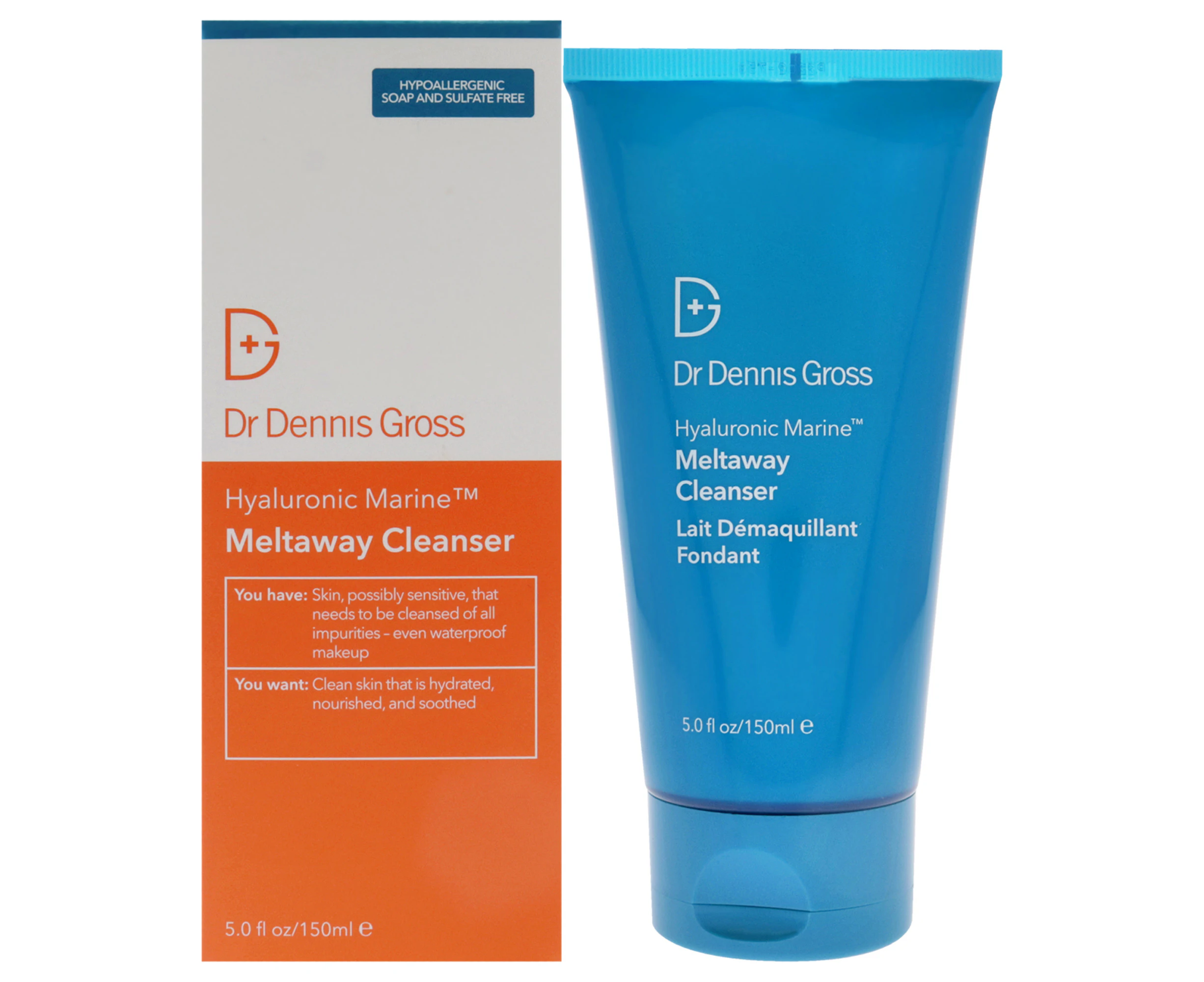 Dr. Dennis Gross Hyaluronic Marine Meltaway Cleanser for Unisex 5 oz Cleanser Variant Size Value 5 oz