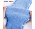 Toilet Seat Cover With Snap Fixed Elastic In Washable Textile Fabric Toilet Seat Cover,Blue