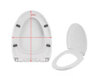 Universal Toilet Seat Soft Close Quick Release Top Fixing Hinge V Shape
