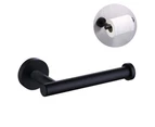 Napkin Holder - Bathroom Roll Holder Dispenser Semi-Open Round Wall Mount, Toilet Roll Holder - Black