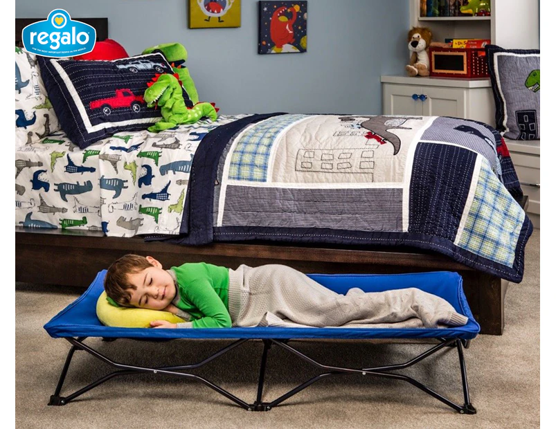 Regalo Kids Toddler Portable Travel Bed - Navy