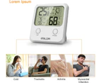 Digital hygrometer thermometer, digital indoor temperature hygrometer with display monitor for greater temperature and humidity
