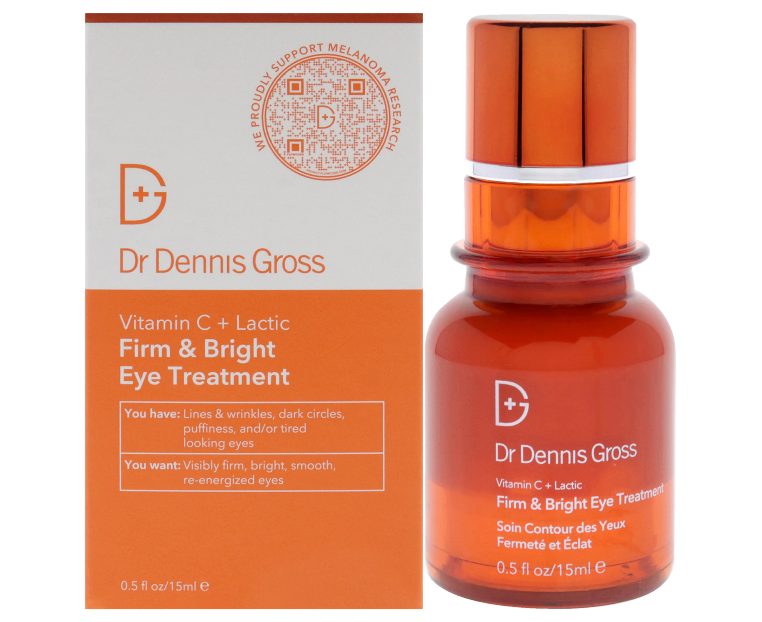 Dr. Dennis Gross Vitamin C Plus Lactic Firm and Bright Eye Treatment For Women 0.5 oz Treatment