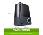 Home Ready Air Humidifier Ultrasonic Cool Diffuser 6L - Black