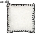 Amalfi 50x50cm Clifford Blanked Stitch Knitted Cushion - Natural/Grey