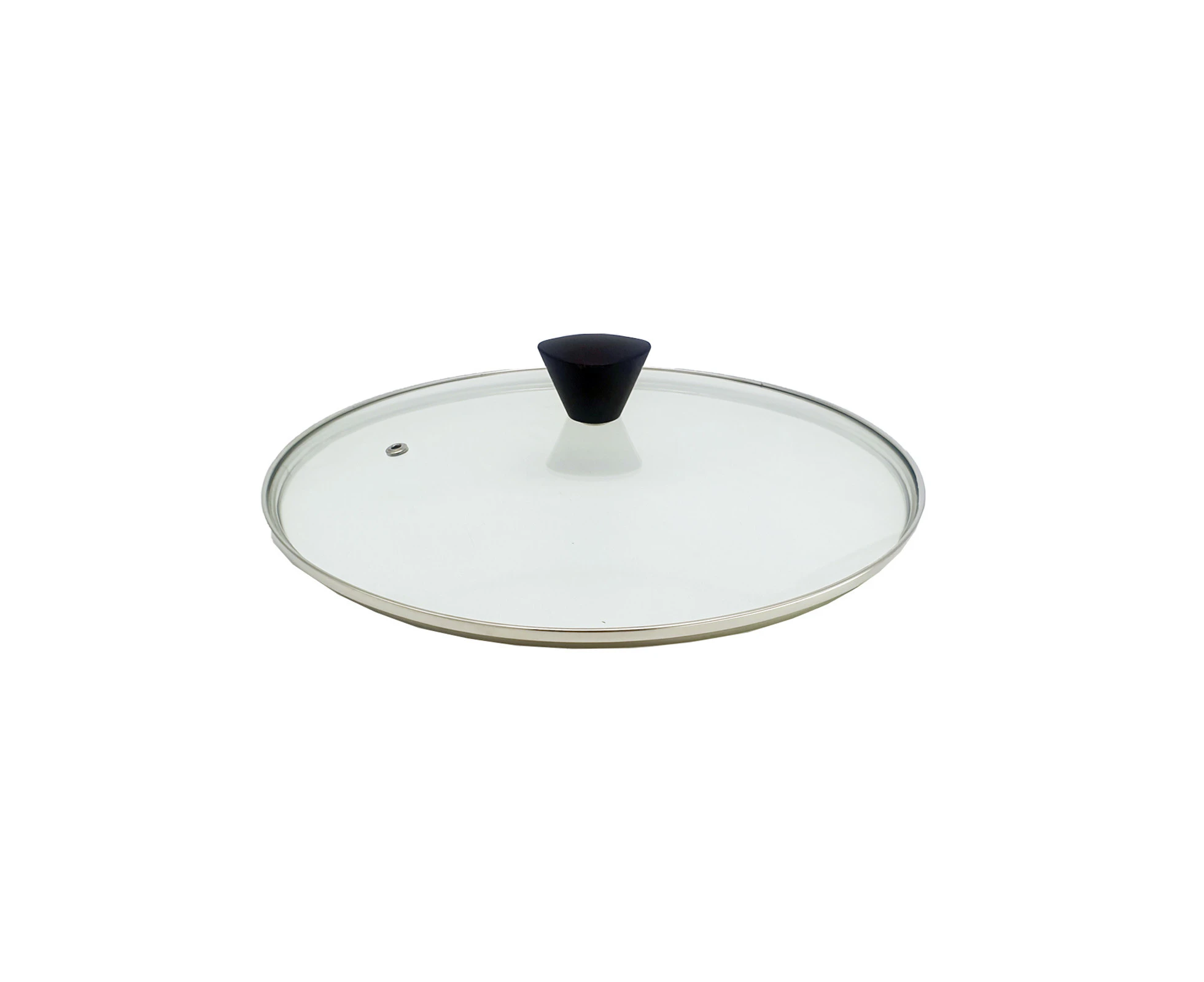 KOMAN Stainless Steel Glass Lid 26cm with Bakelite Handle