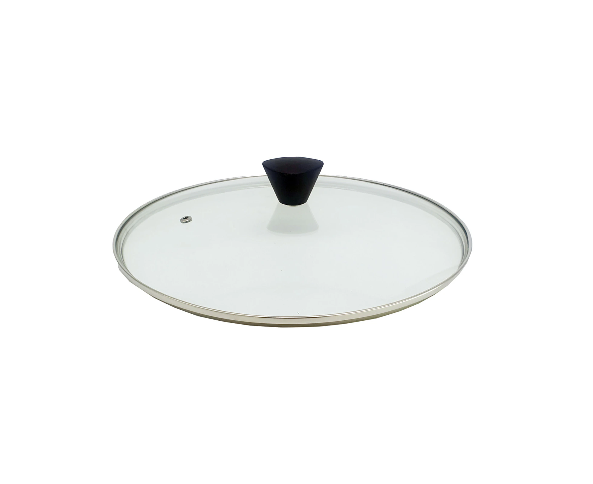 KOMAN Stainless Steel Glass Lid with Bakelite Handle 28cm