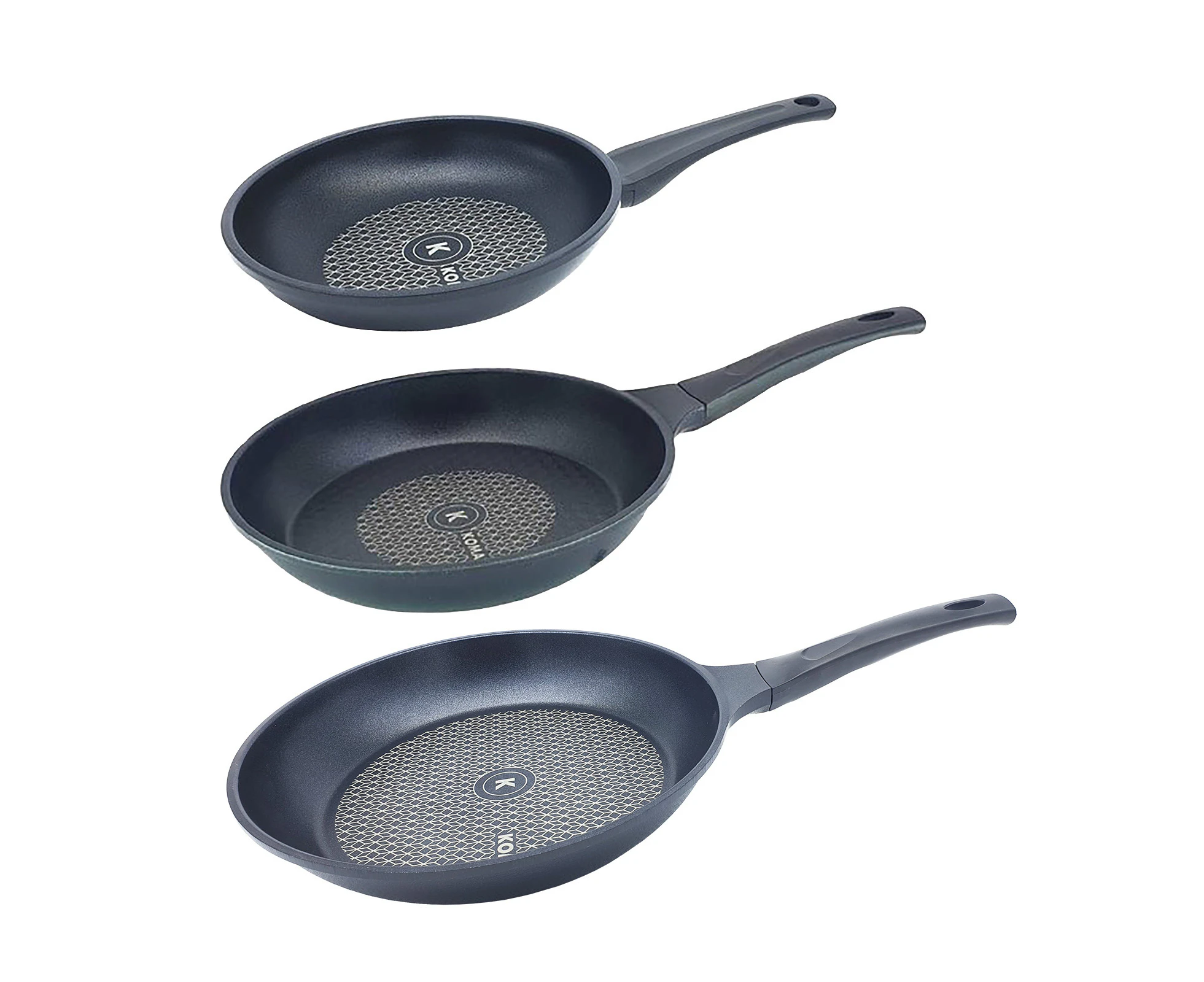 KOMAN 20 26 28cm Set Titanium Coating Frying Pan Non-Stick