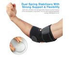 Tennis Elbow Strap Adjustable Elbow Support Sleeve With Dual Spring Stabilizer Breathable Arm Guard Equipment For Men