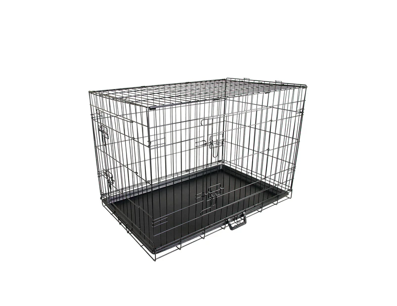 Paw Mate Wire Dog Cage Foldable Crate Kennel 24in with Tray