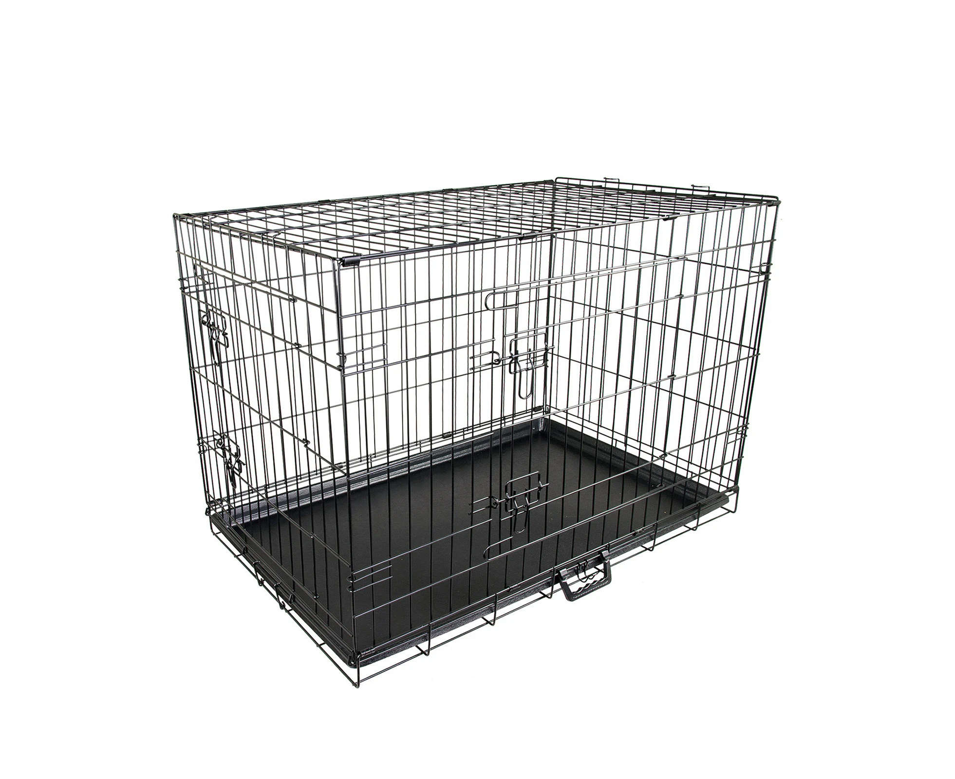 Paw Mate Wire Dog Cage Foldable Crate Kennel 42in with Tray