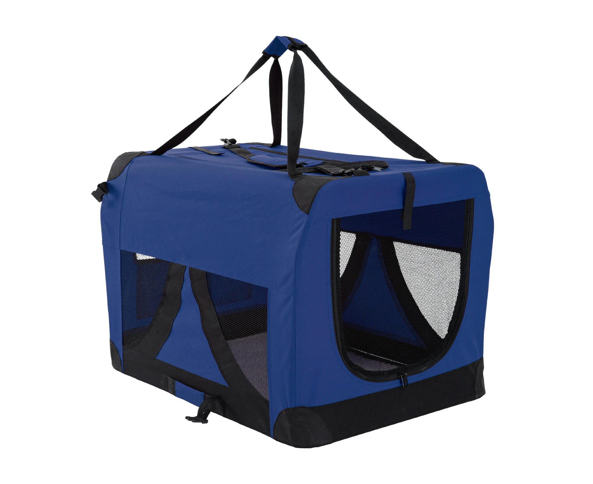 Xl Portable Soft Dog Crate - Blue