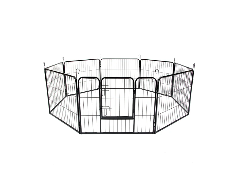 Paw Mate Pet Playpen Heavy Duty 31in 8 Panel Foldable Dog Exercise Enclosure Fence Cage