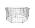 Paw Mate Pet Playpen 8 Panel 30in Foldable Dog Exercise Enclosure Fence Cage