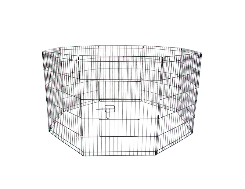 Paw Mate Pet Playpen 8 Panel 30in Foldable Dog Exercise Enclosure Fence Cage