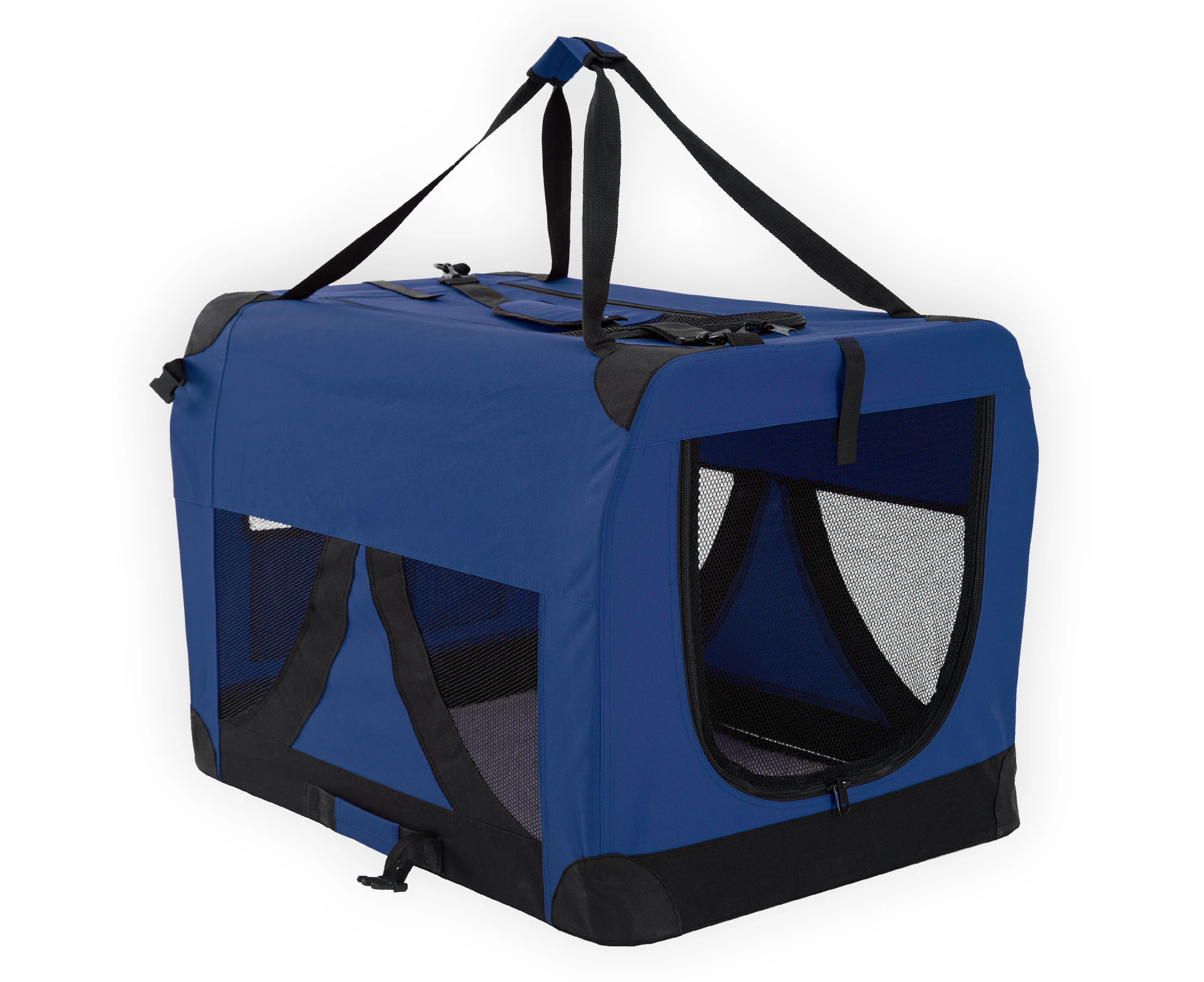 Xxxl Portable Soft Dog Crate - Blue