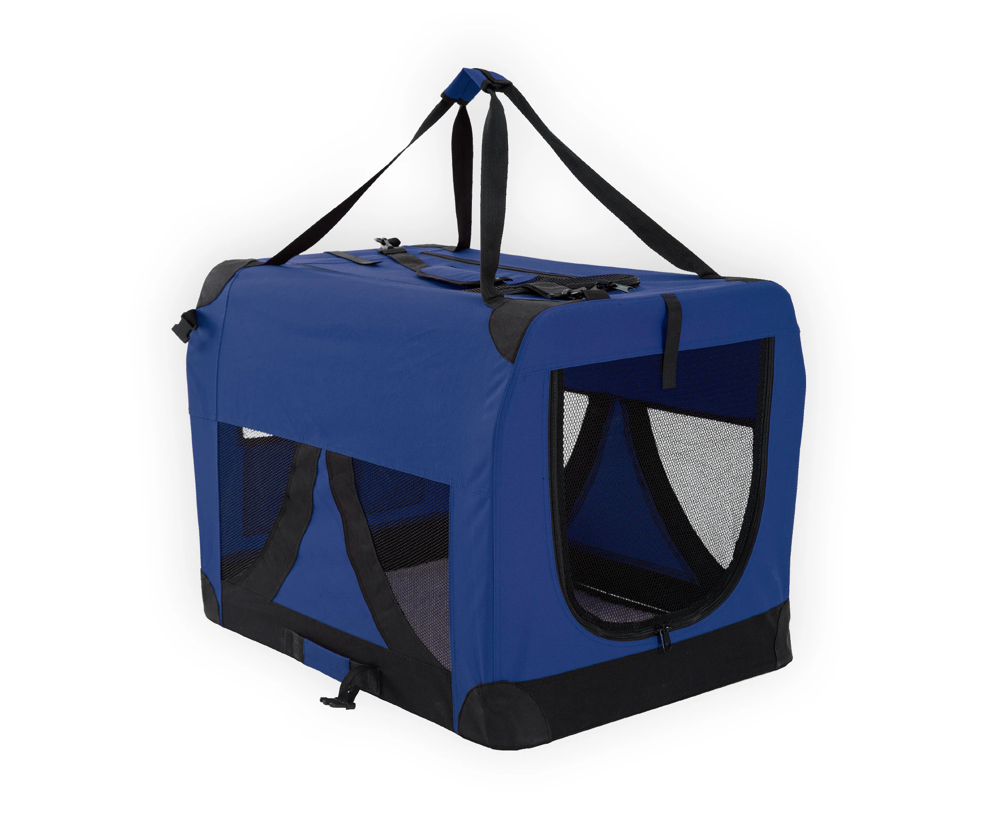 Paw Mate Portable Soft Dog Cage Crate Carrier L - Blue