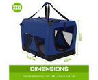 Paw Mate Portable Soft Dog Cage Crate Carrier XXXL - Blue