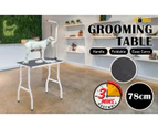 Paw Mate Pet Grooming Salon Table 78cm Dog Cat - Black