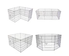 Paw Mate Pet Playpen 8 Panel 30in Foldable Dog Exercise Enclosure Fence Cage