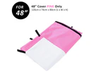 Paw Mate Cage Cover Enclosure for Wire Dog Cage Crate 48in - Pink