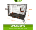 Paw Mate Wire Dog Cage Foldable Crate Kennel 48in with Tray