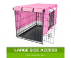 Paw Mate Cage Cover Enclosure for Wire Dog Cage Crate 48in - Pink