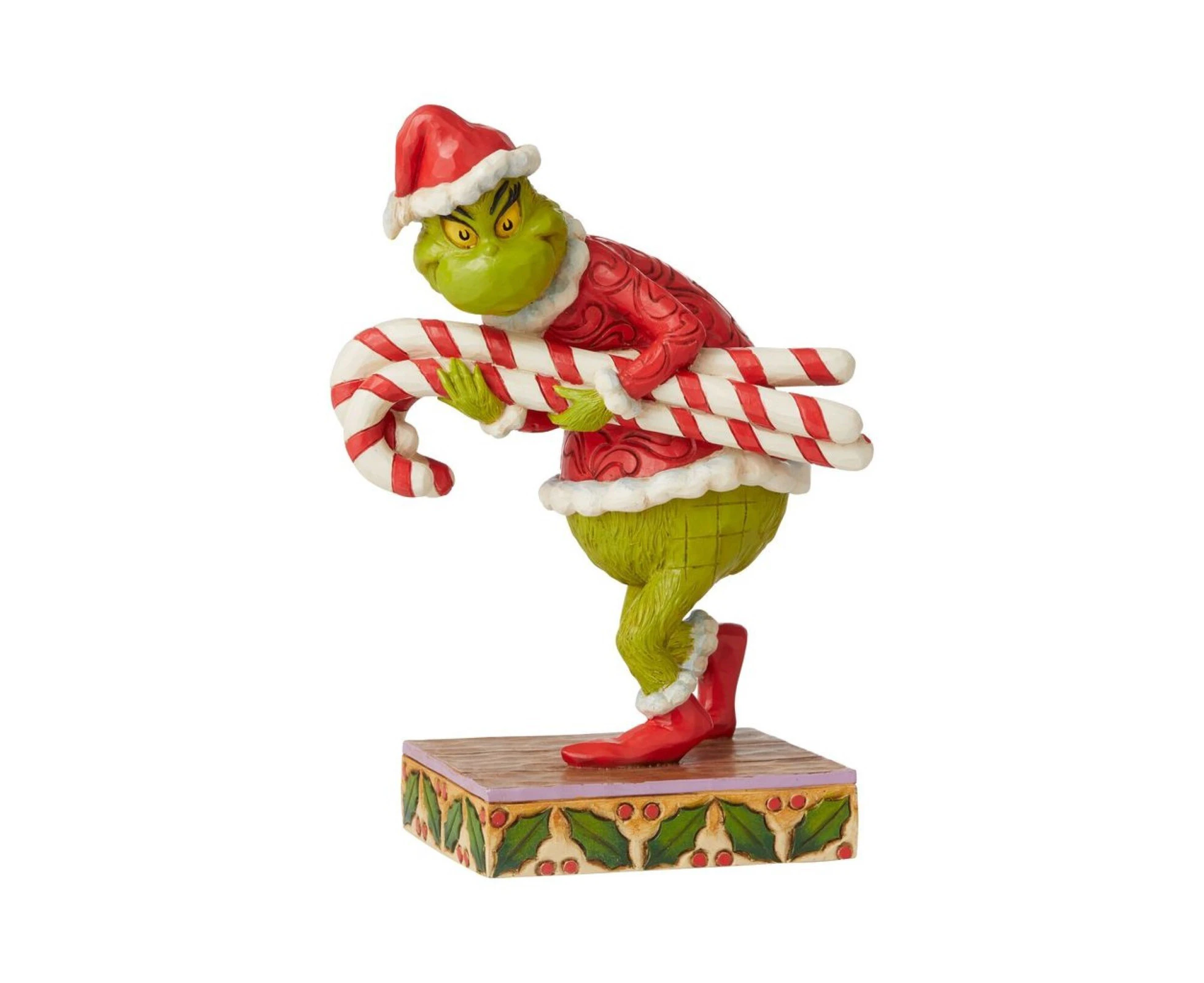 Grinch by Jim Shore Grinch Stealing Oversized Christmas Candy Canes