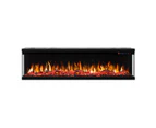 Fenton 1600w 3 Sided 60 Inch Recessed / Wall Mounted Electric Fireplace