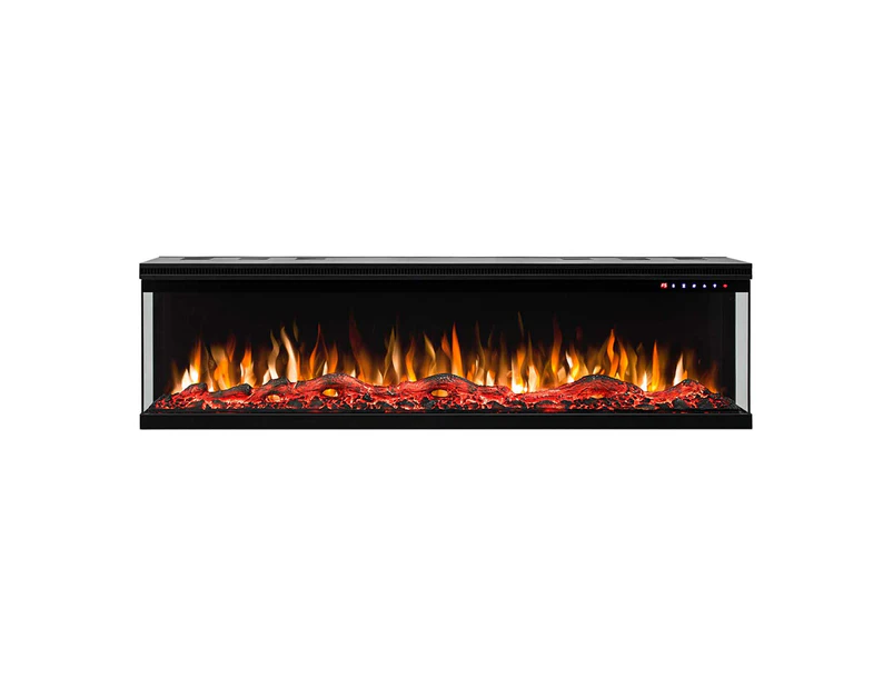 Fenton 1600w 3 Sided 60 Inch Recessed / Wall Mounted Electric Fireplace