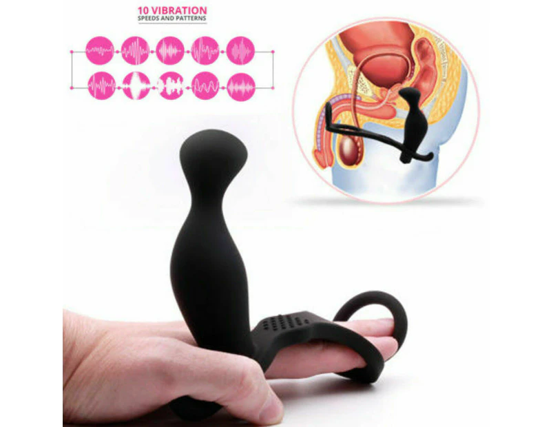 10 Speed Vibrator Vibrating Silicone Anal Butt Plug Anal Alay Sex Toy Toys