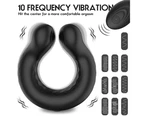 Adjustable Vibrating Cock Ring Waterproof Penis Vibrator Sex Toy Clit Orgasm Men