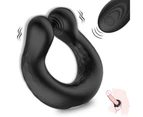 Adjustable Vibrating Cock Ring Waterproof Penis Vibrator Sex Toy Clit Orgasm Men