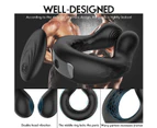 Adjustable Vibrating Cock Ring Waterproof Penis Vibrator Sex Toy Clit Orgasm Men