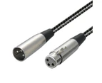 Balanced Microphone Cable XLR Patch Lead Male to Female Extension Mic cord - 3m