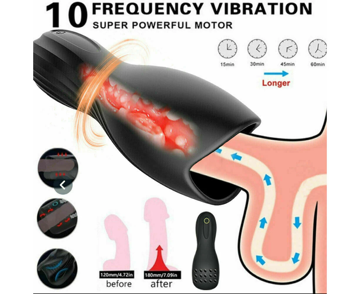 Automatic Male Masturbaters Electric Pussy Oral Blow Job Stroker Cup Men Sex Toy