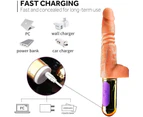 Automatic Thrusting Dildo Sex Machine Realistic Penis Heating Vibrator Big Dick