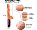 Automatic Thrusting Dildo Sex Machine Realistic Penis Heating Vibrator Big Dick