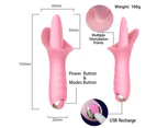 Clit Licking Tickler Tongue Sucking Vibrator G-spot Dildo Sex Toys for Women