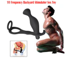 Male Anal Prostate Massager Butt Plug G-spot Vibrator Sex Toy Penis Cock Ring