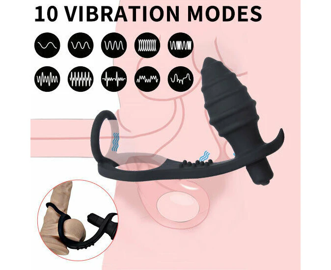 Male Prostate Massager Dildo Anal Butt Plug Anus Vibrator Adult Sex Toys For Man