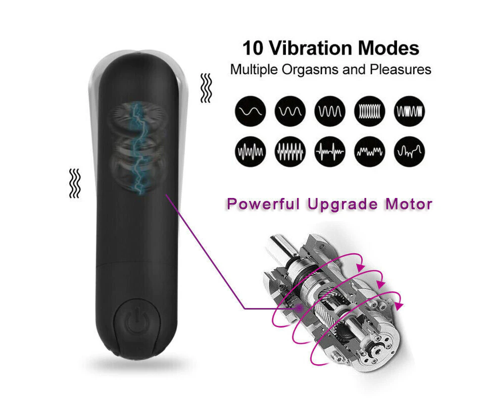 Mini Clit Vibrator Sex Toys 10Speed G-Spot Bullet Anal Massager Women Waterproof