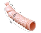 Men Extension Penis Sleeve With G-spot Vibrator Sex Toys Reusable Penis Enhancer