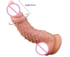 Men Extension Penis Sleeve With G-spot Vibrator Sex Toys Reusable Penis Enhancer