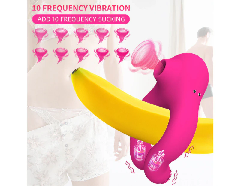 Penis Cock Ring Clit Sucking G spot Dildo Vibrator Sex Toys For