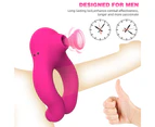 Penis Cock Ring Clit Sucking G-spot Dildo Vibrator Sex Toys For Men Couple Women