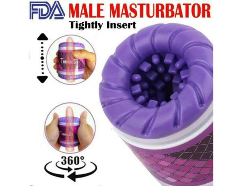 Realistic Pocket Pussy Male Masturbators Cup Penis Sleeve Adult