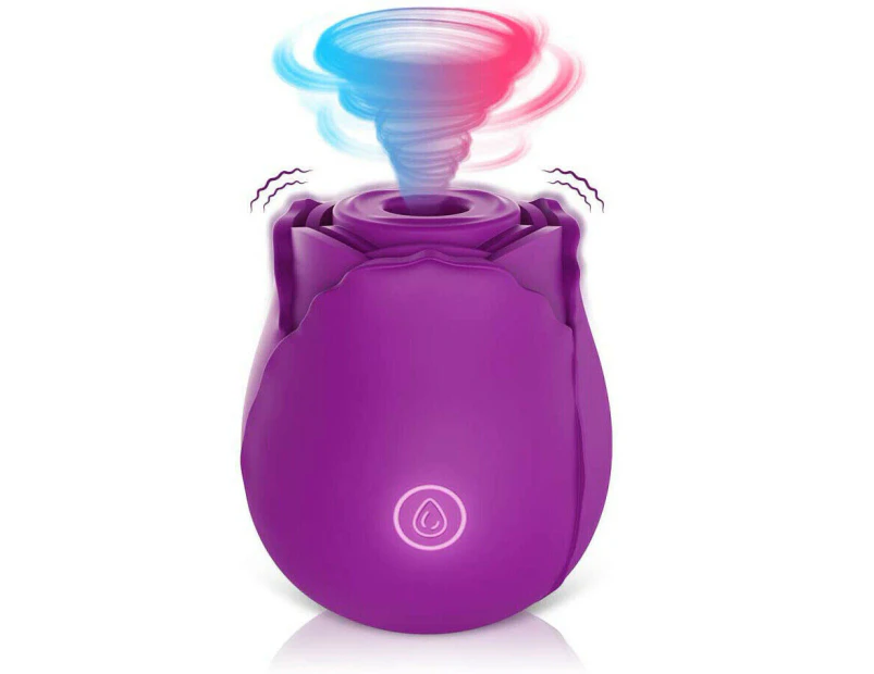 Rose Sucking Vibrator 10 Speed G-spot Massager Dildo Clit Sucker Women Sex Toys